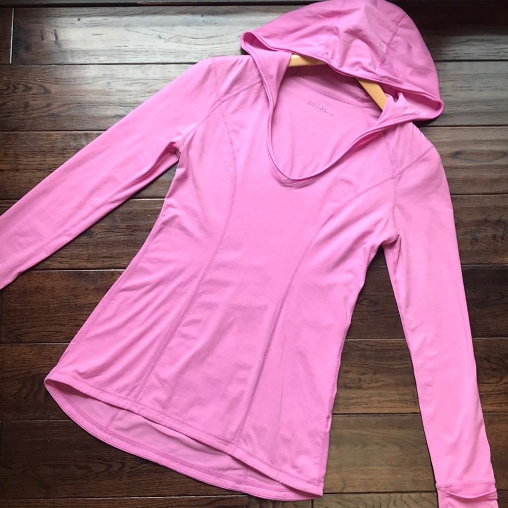 Zella hooded lightweight athletic top